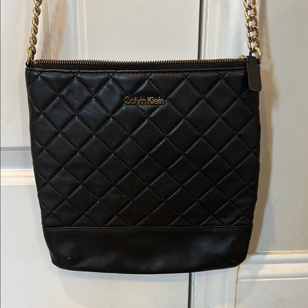 Calvin Klein Quilted Black Crossbody Bag